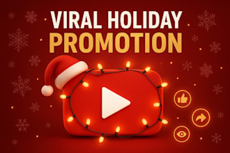 boost your youtube channel with viral christmas video promotion