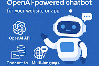 develop a custom openai powered chatbot for your website