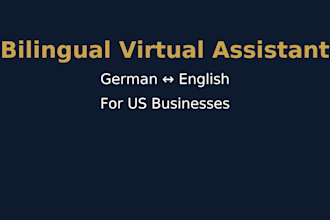 bilingual german english virtual assistant for business and administration