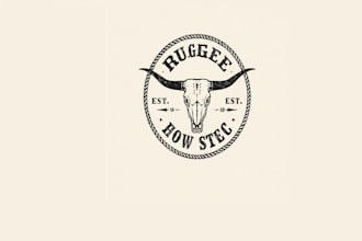 create logo for ranches westerns and cattle brand