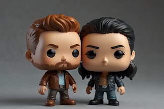 do 3d funko pop model 3d character modelling 3d pop art 3d custom funko pop