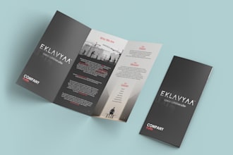 design bifold,trifold catalog, flyer and company profile