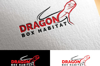 design creative alligator, dragon, reptile logo