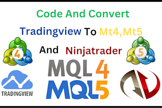 create a professional forex bot development for mt4, mt5