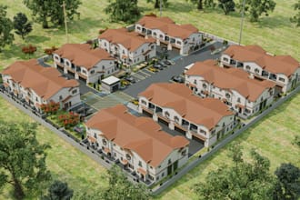 do home exterior architectural 3d building rendering
