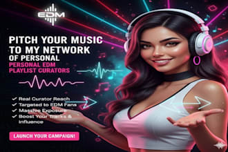 pitch your music to my network of personal edm playlist curators