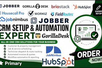 jobber gorilladesk briostack hubspot housecall zapier workiz jobnimbus procore