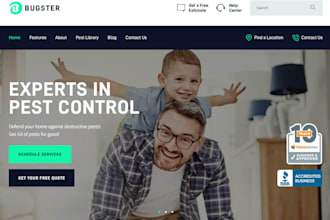 create wix pest control, roofing, or fencing companies website