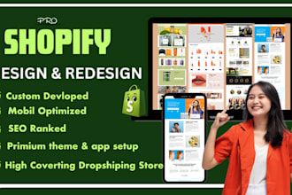 setup  shopify metafields website store design and redesign