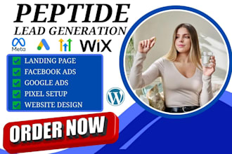 generate peptide leads sarms semaglutide build nutraceutical supplement website