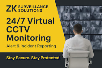 professionally monitor your cctv cameras remotely as a virtual security guard