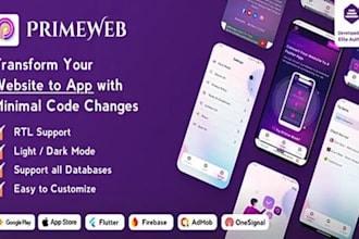 convert website to mobile app weweb, appgyver no code, fast delivery