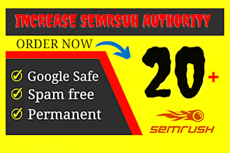 increase semrush authority score 20