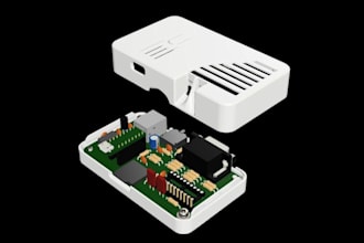 design pcb enclosure or product casing for 3d printing with pcb design