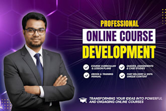 develop complete elearning course with lessons and workbook