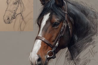 draw portrait of your horse