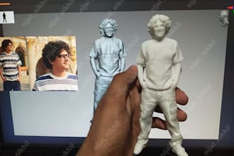 create  3d face, head bust or body model for 3d print