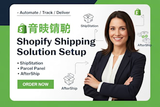 setup shopify shipping solution shipstation  parcel panel aftership website