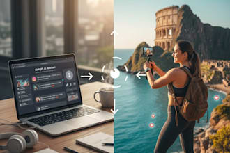create viral fitness and travel content for your socials