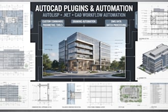 develop custom autocad plugins and automation tools using autolisp and net
