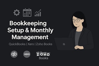 setup and manage your bookkeeping in quickbooks or xero