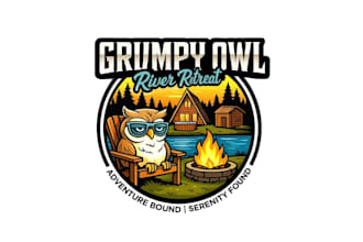 create creative and good looking owl logo design