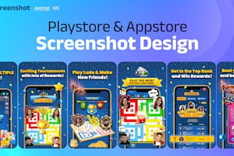 design game screenshots for app store and play store