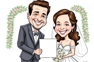 do a cartoon portrait of you, perfect gift