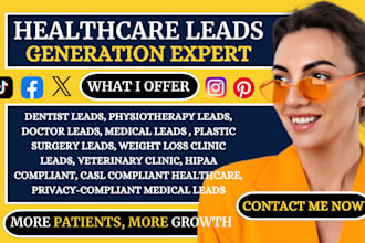 generate fresh healthcare practice leads, medical leads and dentist leads