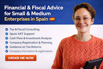 offer financial and fiscal advice for small and medium enterprises in spain