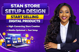 setup and market your stan store, tiktok shop, beacon ai, gumroad payhip