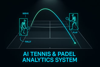 build ai computer vision system for tennis or padel player and ball tracking