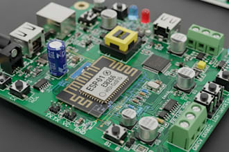 design custom iot and automation pcb using esp8266 and user serial interfaces