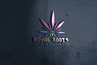 creative cannabis logo design, free business card, cbd, hemp, marijuana branding