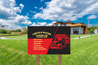 design professional yard signs and brand promotion materials