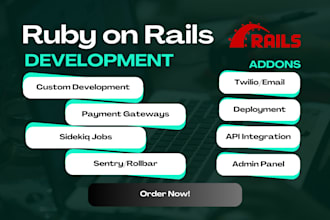 develop ruby on rails web application