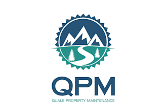 design plowing and property maintenance company logo
