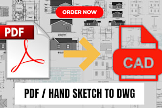 convert PDF to autocad drawings