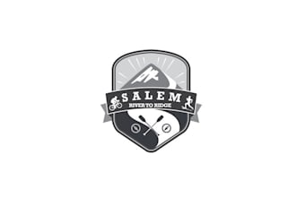 design high quality river to ridge race logo