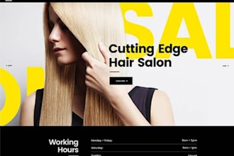 design hairdressers and hair salons website
