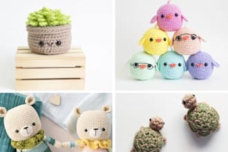 write detail amigurumi crochet pattern with photo, video tutorial for etsy store