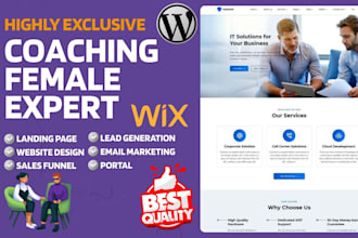build develop coaching website design life female career coaching website funnel