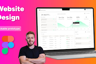 design your website UI UX with a clickable prototype in figma