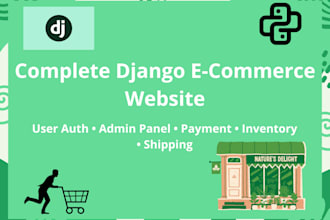 build a django e commerce website with product management system