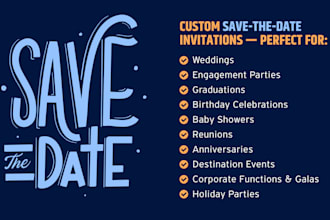 design a save the date invitation