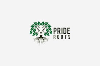 make pride roots lawn garden products company logo