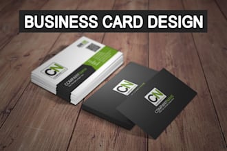 custom business card design double sided and print ready