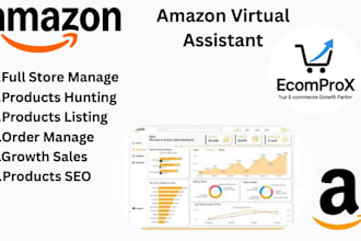 be your ecommerce VA for amazon etsy and ebay