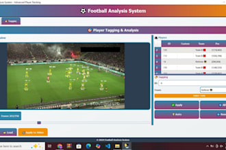 develop computer vision app for football match videos player and ball tracking