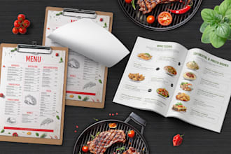 do restaurant menu design, modern menu design, menu design